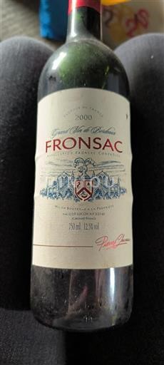 Vin Rouge sec Pierre Chanaud 2000 France Bordeaux Fronsac