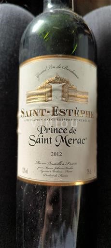 Vin Rouge sec Prince De Saintmérac 2012 France Bordeaux Saint-Estèphe