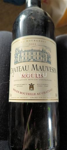 Burdeos No especificado Château Mauvesin 2001