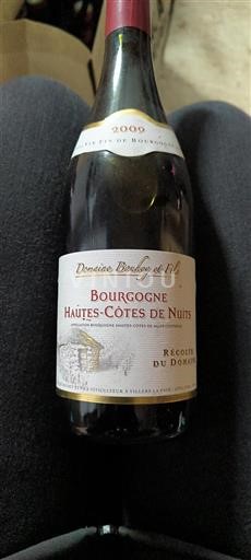 Vin Rouge sec Domaine Bouhrey Et Fils 2009 France Bourgogne Hautes Côtes de nuits