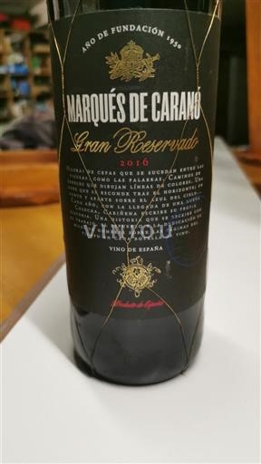 Aragonien Cariñena Marqués De Caranó Gran Reserva 2016