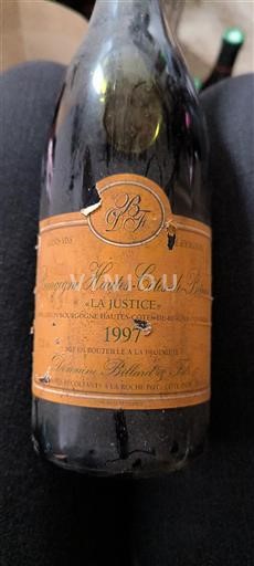 Bourgogne Ospecificerad Domaine Billard Père & Fils La Justice 1997