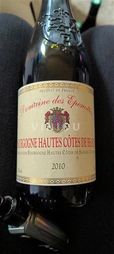Vin Rouge sec Domaine Des Epenottes 2010 France Bourgogne