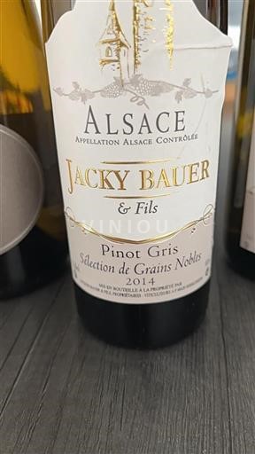Alsasko Jacky Bauer & Fils Sélection de Grains Nobles 2014