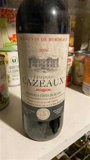 Bordeaux Château Cazeau 2006