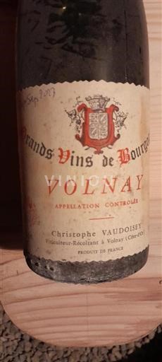 Bourgogne Volnay Domaine Christophe Vaudoisey 1988