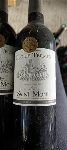 Sud-Ovest Saint-Mont Château Termes Xiii Duc de Termes 2009