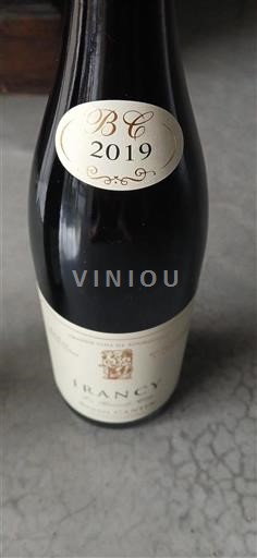 Bourgondië Irancy Régis Cantin 2019