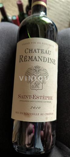 Bordeaux Saint-Estèphe Grand Cru Château Remandine 2010