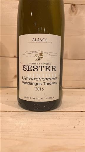 Alsace Sester Gewurztraminer Vendanges Tardives 2015