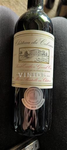 Burdeos Saint-Émilion Gran Cru Grand Cru Château Calvaire 2010