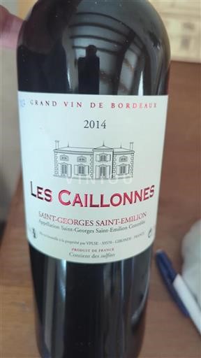 Bordeaux Saint-Georges-Saint-Émilion Les Caillonnes 2014