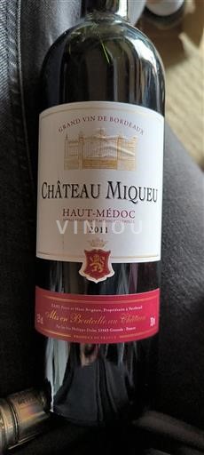 Burdeos Haut-Médoc Château Miqueu 2011