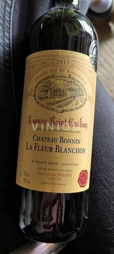 Bordeaux Lussac-Saint-Émilion Château Bonnin La Fleur Blanchon 2013