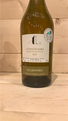 Jura Côtes-du-jura Domaine Frédéric Lambert Les Gryphées 2016