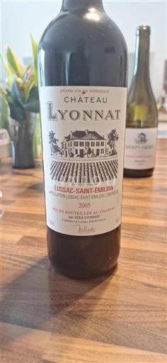 Bordeaux Lussac-saint-émilion Château Lyonnat 2005