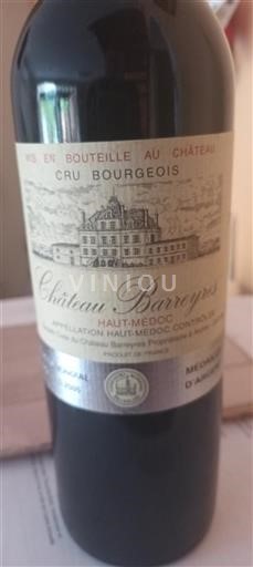 Bordeaux Haut-Médoc Cru Bourgeois Barreyres 2005