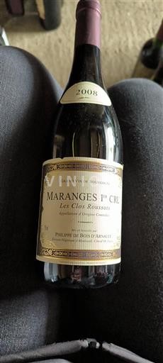 Borgogna Non specificato Premier Cru Philippe De Bois Arnauld Les Clos Roussots 2008