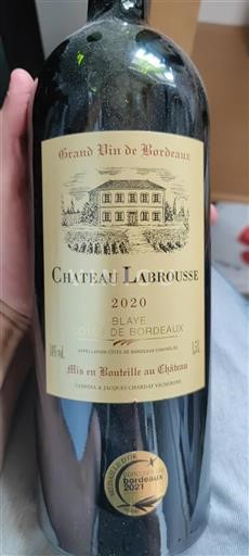 Bordeaux Blaye-Côtes-de-Bordeaux Château Labrousse 2020