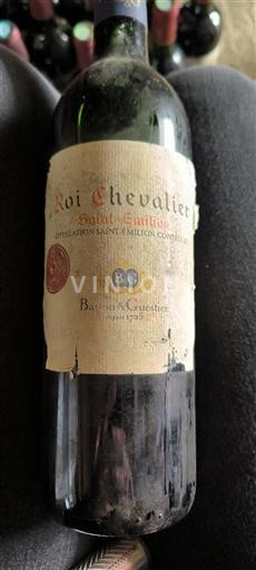 Burdeos Saint-Émilion Baron & Guestier Roi Chevalier 1993