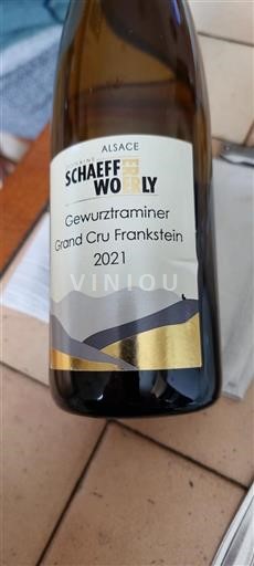 Vin Blanc sec Gewurztraminer Domaine Schaeffer Woerly 2021 France Alsace Alsace Grand Cru Grand Cru