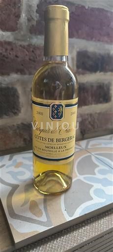 Sydvestfrankrig Côtes-de-bergerac Marquis De Chasse 2008