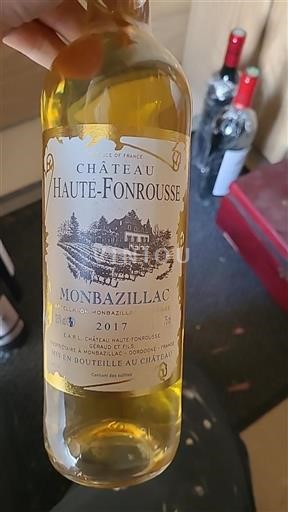 Sud-Ovest Monbazillac Château Haute Fonrousse 2017