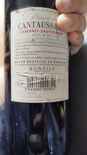 Languedoc a Roussillon Pays d'Oc Domaine Cantaussels 2019