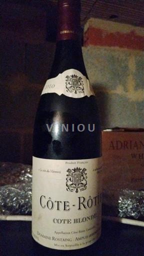 Údolí Rhôny Côte-rôtie Domaine Rostaing Côte Blonde 2010