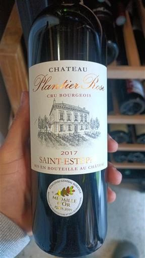Bordeaux Saint-Estèphe Cru Bourgeois Château Plantier Rose 2017