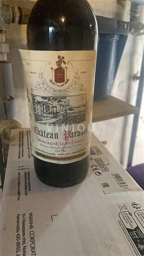 Bordeaux Montagne Saint-Émilion Château Paradis 1978