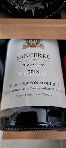 Vallée de la Loire Sancerre Domaine Massonblondelet Thauvenay 2018
