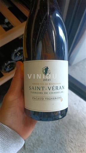 Burgundi Saint-Véran Pacaud Vignerons Terroirs de Chasselas 2021