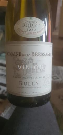 Bourgogne Rully Domaine La Bressande 2020