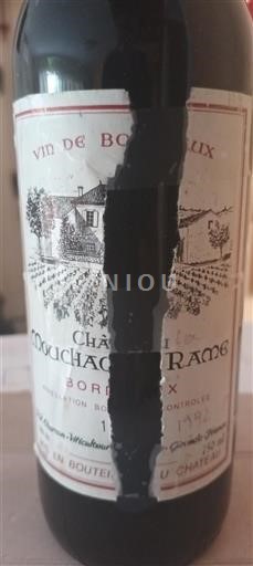 Bordeaux Château Mouchacla Rame 1992