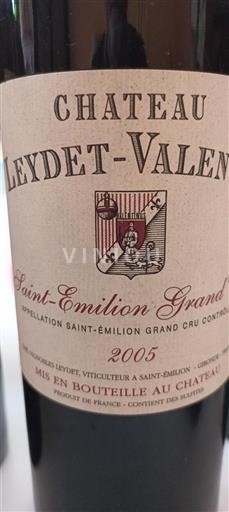 Bordeaux Saint-Émilion Grand Cru Grand Cru Château Leydetvalentin 2005