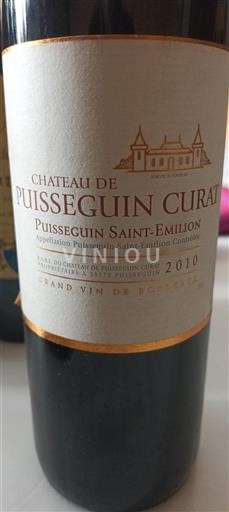 Bordeaux Puisseguin-saint-émilion Château Puisseguin Curat 2010