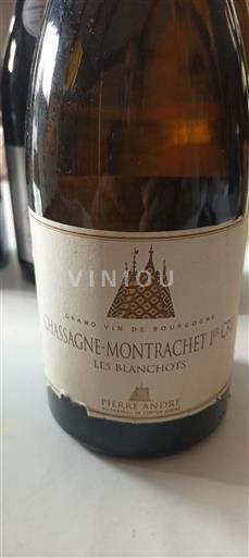 Vin Blanc sec Les Blanchots Pierre André 2007 France Bourgogne Chassagne-montrachet Premier Cru