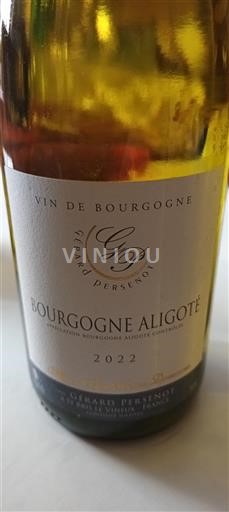 Bourgogne Bourgogne Aligoté Gérard Persenot 2022