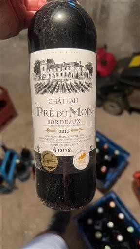 Vin Rouge sec Château Moine 2015 France Bordeaux