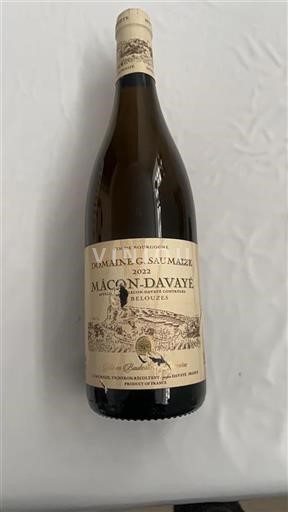 Burgundy Mâcon and Mâcon-Villages Domaine G. Saumaize Belouzes 2022