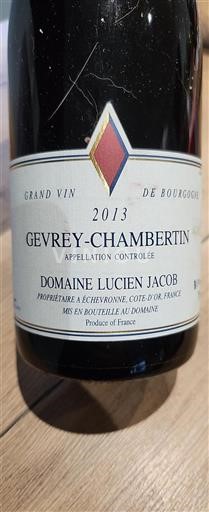 Bourgondië Gevrey-Chambertin Domaine Lucien Jacob 2013