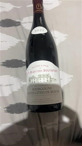 Bourgogne Hautes Côtes de beaune Jean-François Bouthenet Au Paradis 2022