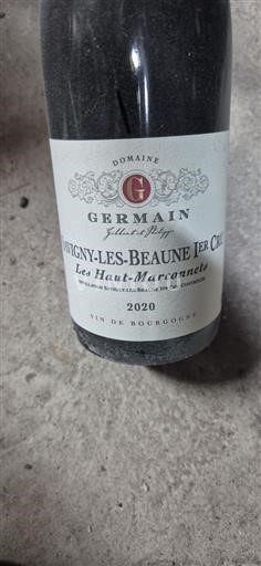 Borgogna Savigny-lès-Beaune Premier Cru Domaine Germain Les Haut-Marconnets 2020