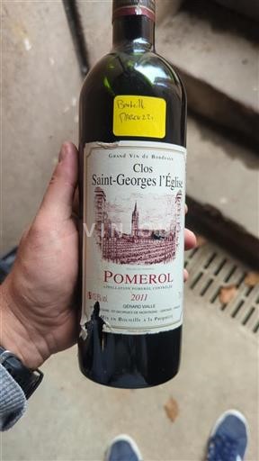 Burdeos Pomerol Clos Saint-Georges l'Église 2011