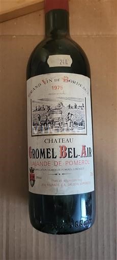 Burdeos Lalande-de-Pomerol Gromel Bel-Air 1975