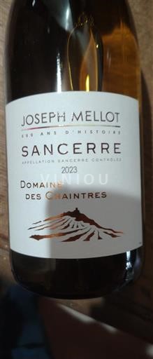 Vallée de la Loire Sancerre Joseph Mellot Domaine des Chaintres 2023