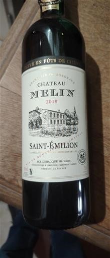 Bordeaux Saint-Émilion Château Melin 2019