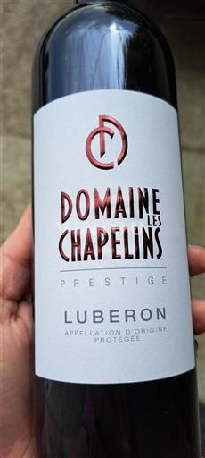 Vin Rouge sec Prestige Domaine Les Chapelins Non millésimé France Vallée du Rhône Luberon