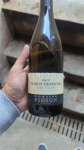 Bourgogne Chablis grand cru Grand Cru Domaine Pinson Frères Les Clos 2013